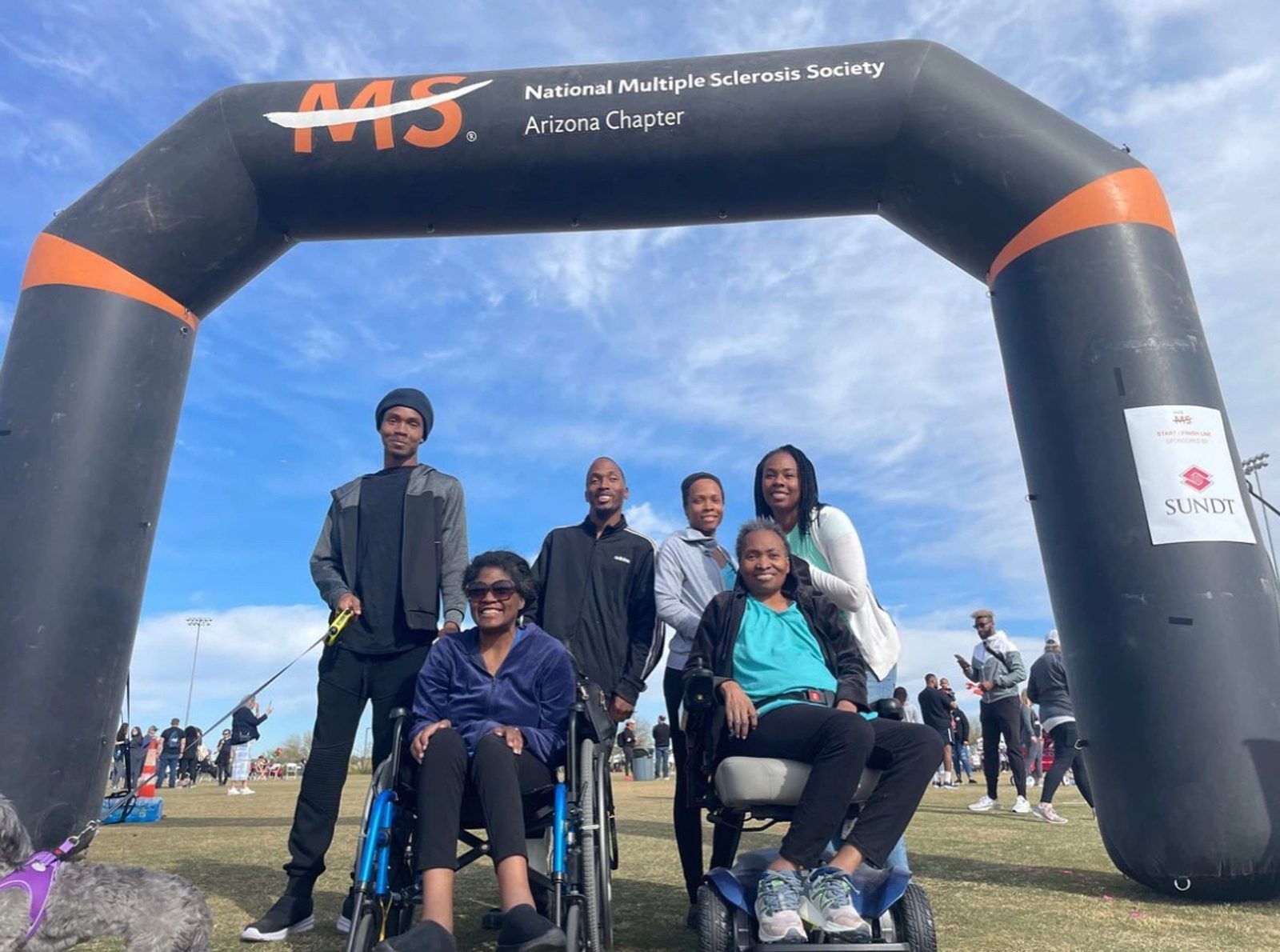 Families and participants at the Arizona Multiple Sclerosis Walk